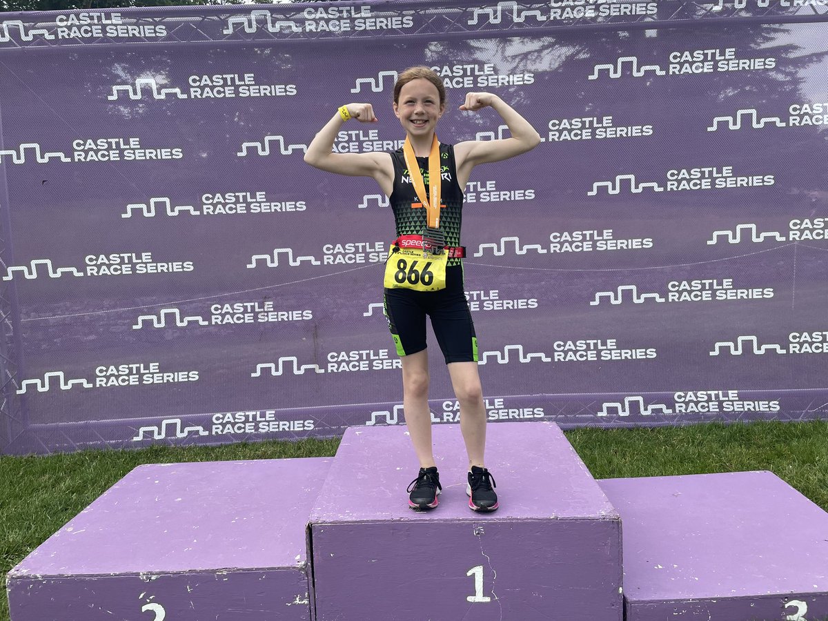 Mandefield's tweet photo. First open water triathlon for @Bham_Childrens and they call it a non wetsuit due to water temps. But she showed courage and bravery to complete the event. You can still support Erin (10yrs) at  https://t.co/NxBS3CH5iE @CastleRaces https://t.co/23ACMyD8yS