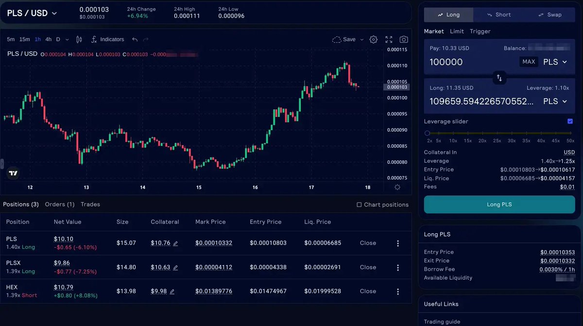 Gplx_io's tweet photo. 🎉 Our project breaks the mold on #Pulsechain!🌐✨
No presale, no sacrifice!
#PLS always pump hard. Let's increase this Long position slowly for more gains!
Are you ready trade with leverage on #Pulsechain. You should because it's coming very soon.
#HEX #PLS #PLSX #GPLX #GPLP https://t.co/b5k9YreZ3q