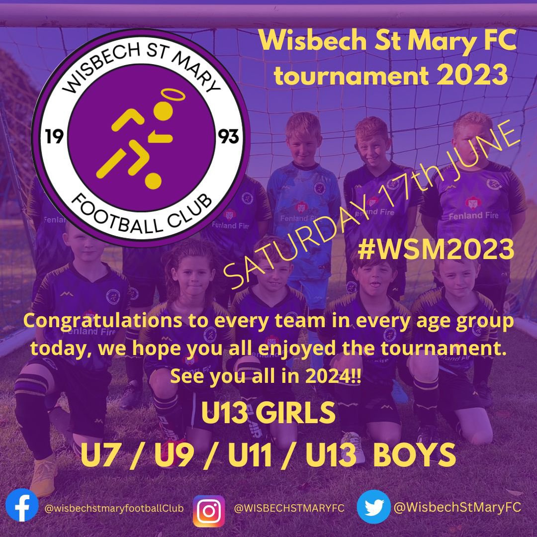 Wisbech St Mary FC on Twitter "What a day!!! Thank you to every team