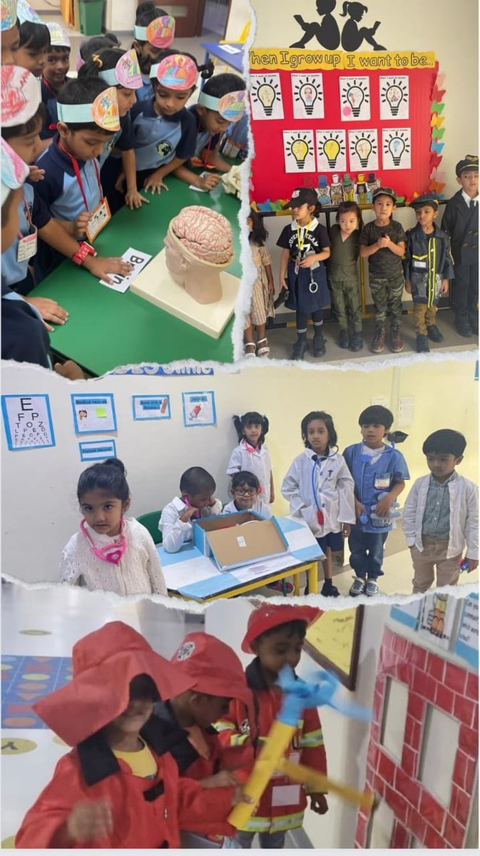 JssSchool's tweet photo. Science Week Day 4 & 5 -
Different roleplay corners are set up in the KG1 corridor, each representing a different community helper and showcasing the tools they use.
#JSSIS #Kindergarten #EYFS #EarlyYears #IndianCurriculum #ICSE #CBSE #SchoolsInDubai #JVC #Dubai #UAE #KHDA https://t.co/8SxZjemqz3