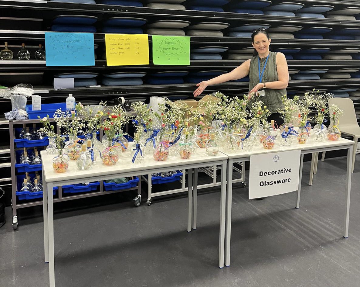 A great day at <a href="/BoclairAcademy/">Boclair Academy</a> summer fayre! Our decorative lab glassware was really popular 🥼🧪⚗️ #weareboclair #summerfayre2023