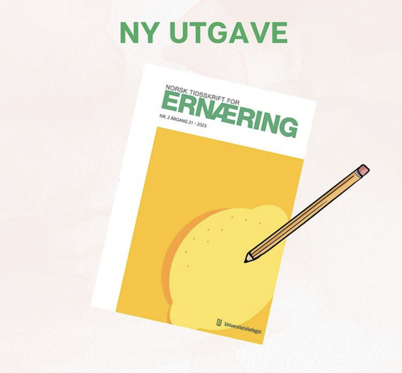 Nytt nummer ute nå på nett, og kanskje i din postkasse? Les blant annet om skolemåltider, forebygging av kreft, matglede og ketoner! 
idunn.no/journal/ntfe #tidsskrift #ernæring #forskning #kosthold #helse