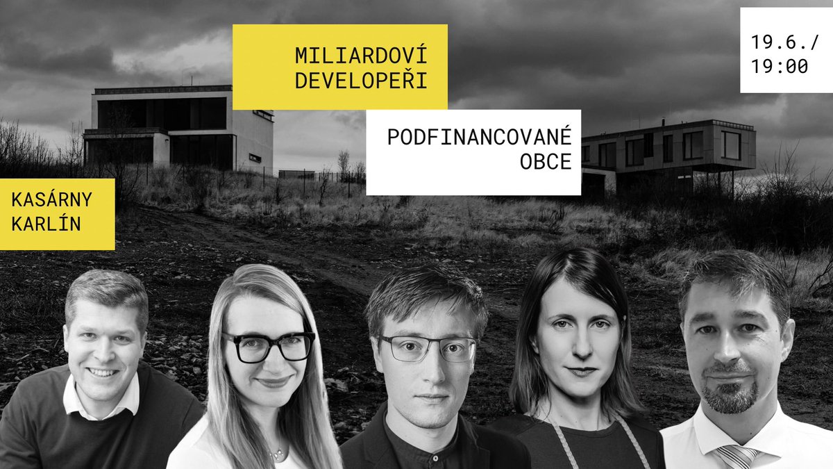 Miliardoví developeři, podfinancované obce. K sérii textů, které vyšly na Voxpotu, se v pondělí koná debata v Kasárnách Karlín.  🏘

Pokud vás zajímá urbanismus a řešení rozrůstání Prahy, přijďte v pondělí pd 19h. 🎤

Budeme se těšit! 🙌🏻
