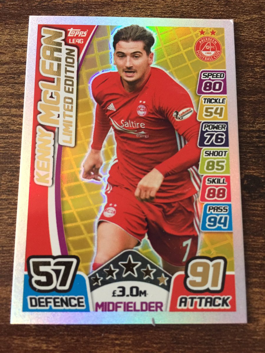 💥 Always knew that Kenny McLean was bound for greatness. 

Both cards come from my collection of Topps MatchAttax.

@ally_begg @AbzPodcast @BumperGraham @Angus_the_Bull1 @firstdonsmatch