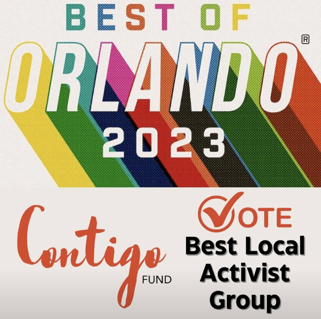 It's truly incredible to have 2 organizations <a href="/HCCapopka/">Hope CommUnity Ctr</a> &amp; <a href="/ContigoFund/">Contigo Fund</a> that I help take Lead as the Field Director or Board Member for best local activist group finalists by <a href="/OrlandoWeekly/">@orlandoweekly.bsky.social</a>! 

You better believe that we don't plan on stopping!
Vote here 👇
vote.orlandoweekly.com/local-notables