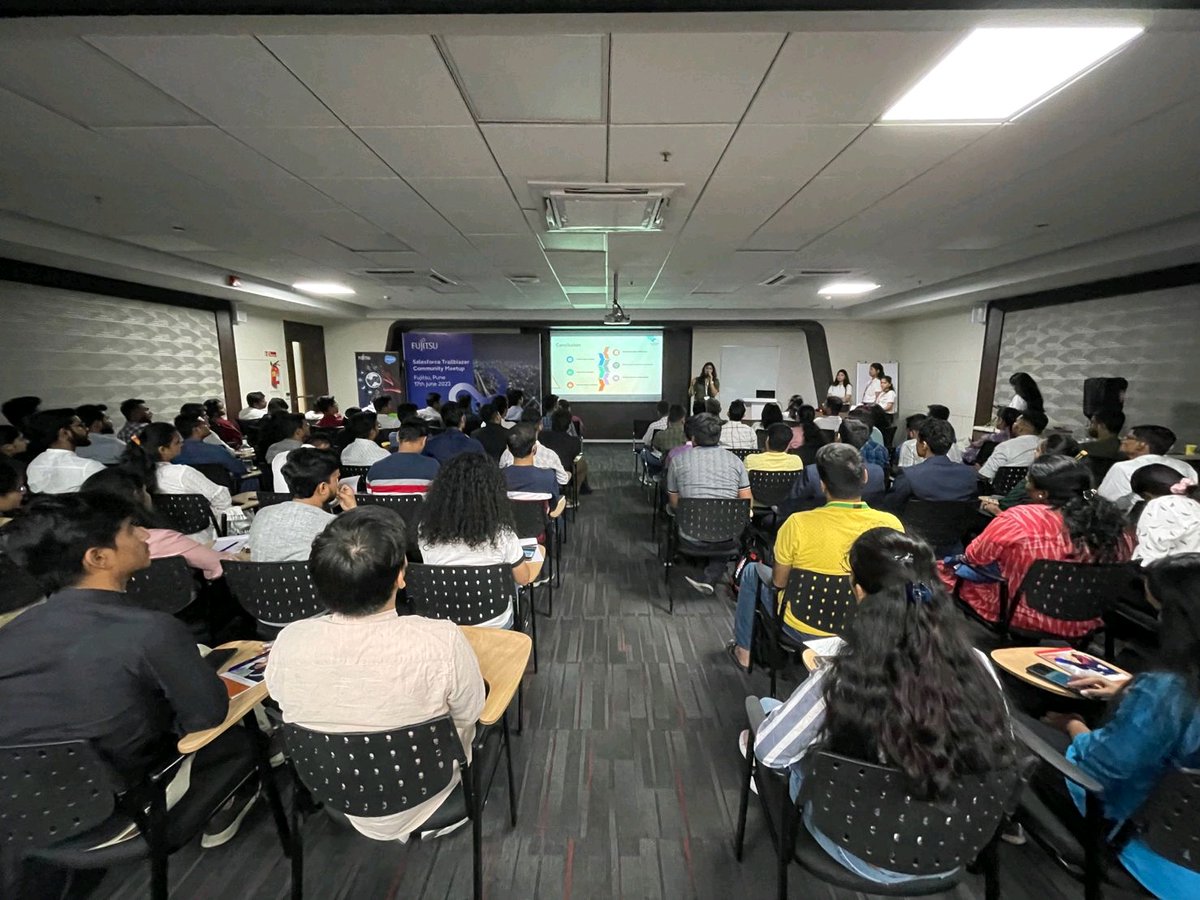 Today, we had the pleasure of attending the @salesforce trailblazer Pune Community event hosted at @Fujitsu_Global in @Pune.