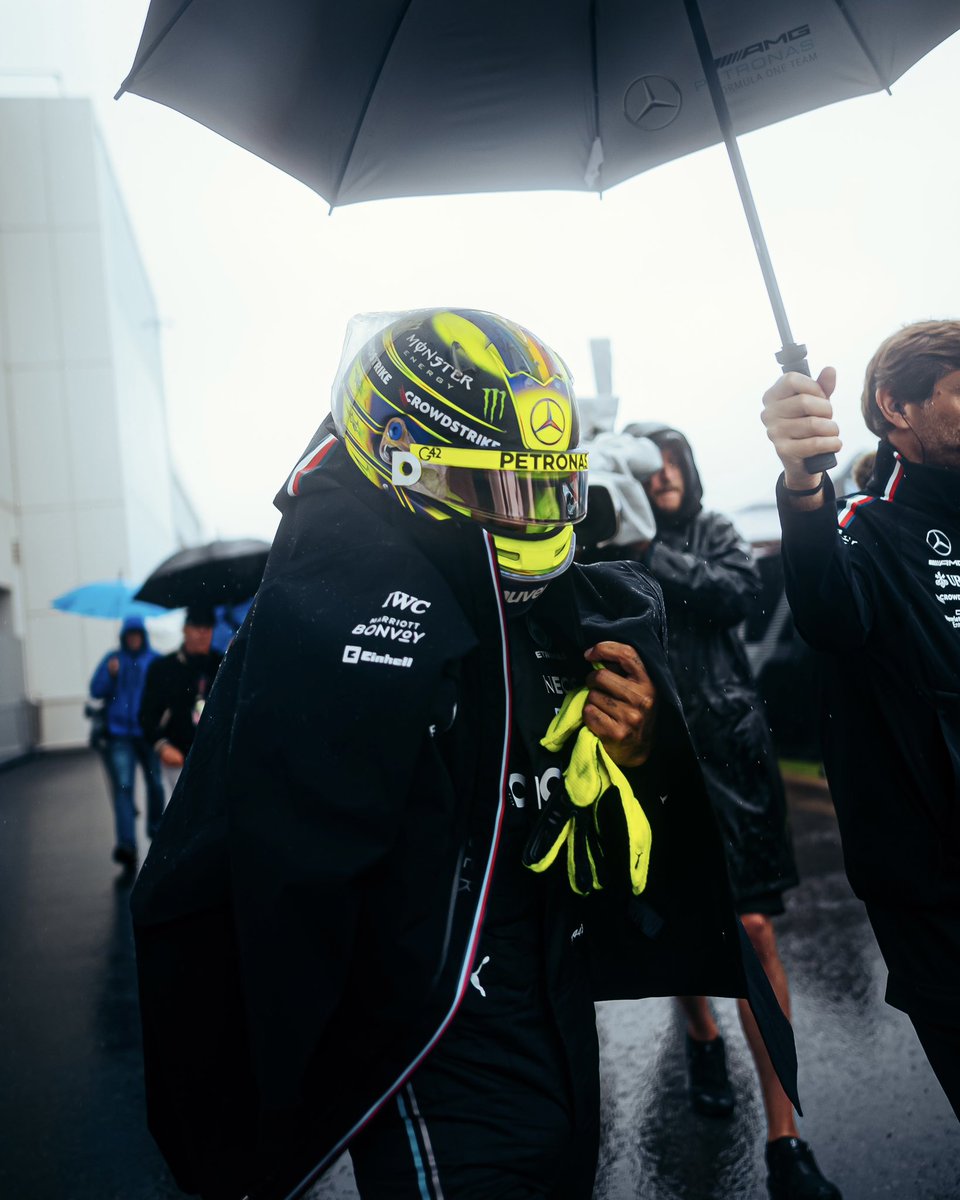 Definitely the mood for today. 😁😅☔️ Cold, wet and windy. Who knows what could happen in Quali!