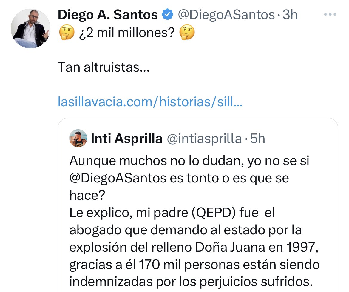 Mi padre fue un hombre dedicado a defender a los humildes, y si !! una persona altruista.
Así que estoy muy ORGULLOSO DE SER SU HIJO.
No se, <a href="/DiegoASantos/">Diego A. Santos</a>,  si SI SU PAPÁ TAMBIÉN ESTÁ ORGULLOSO DE QUE USTED SEA SU HIJO???