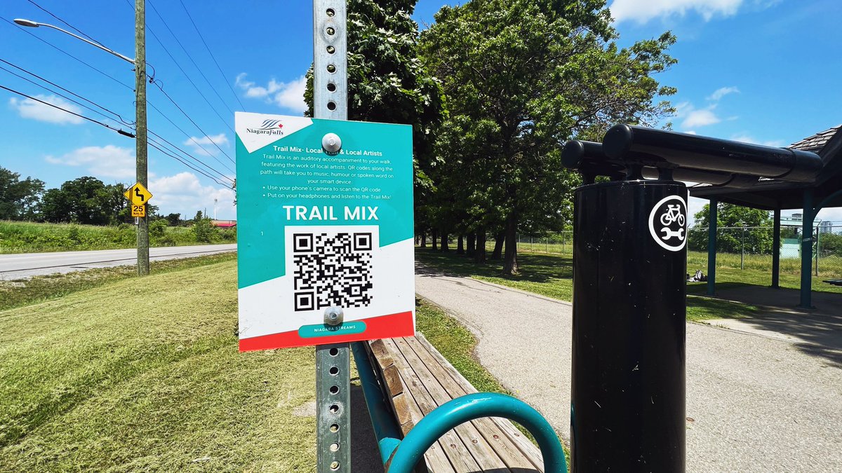 Have you checked out the ‘Trail Mix’ along the Millennium Recreational Trail?

Scan the QR codes along the trail, and enjoy playlists featuring local artists. 🤳🏽🎶

This is a great way to get active in celebration of #RecreationAndParksMonth!

Learn more: nfexchange.ca/culture/initia…