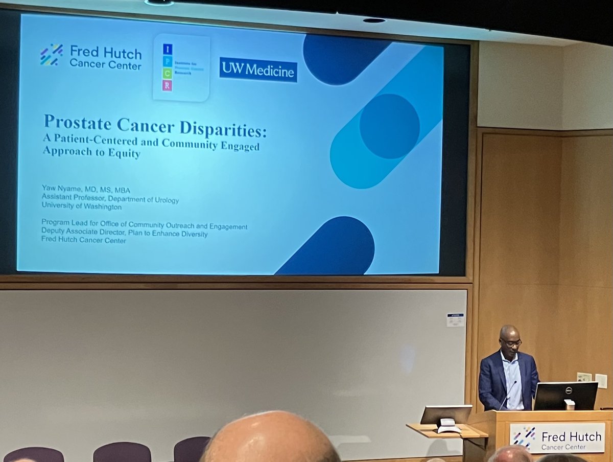 Dr. Yaw Nyame shares his research about Prostate Cancer Disparities #yawnyame #fredhutch #prostatecancer