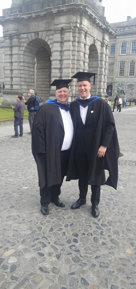 Congrats to our General Manager <a href="/Colm_McAtamney/">Colm McAtamney</a> and our Head of Research Infrastructure &amp; Facilities Cathal McAuley on receiving their  M.A (jo) awards for long term service from <a href="/tcddublin/">Trinity College Dublin</a> today, <a href="/TCD_AML/">Trinity AML</a> <a href="/cranntcd/">cranntcd</a>