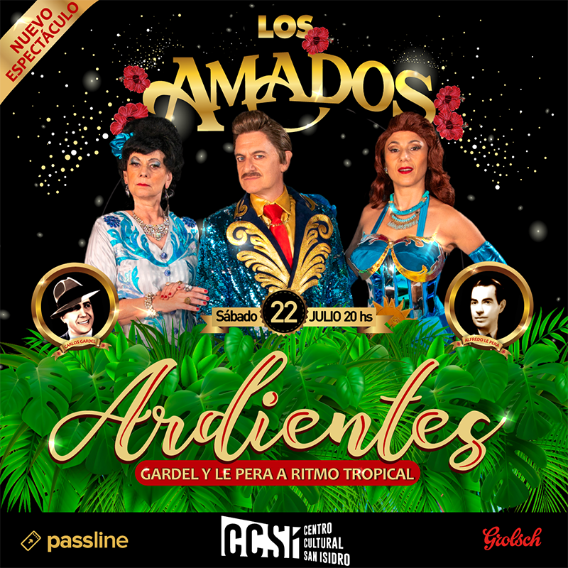 LosAmados1's tweet photo. ¡Sábado 22/07 en #SanIsidro!

Presentaremos nuestro reciente estreno #Ardientes  Gardel y Le Pera a ritmo tropical en el #CentroCulturalSanIsidro 
 
Un emocionante homenaje al cancionero de todas las películas que el #ZorzalCriollo filmó para la Paramount Picture

@PasslineArg https://t.co/HtvowwiVRw