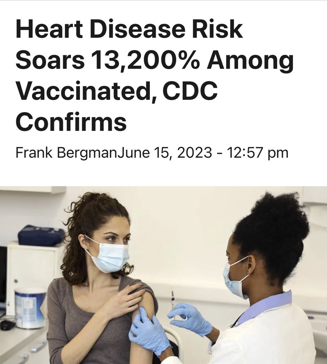 Adriano72197026's tweet image. Il rischio di malattie cardiache aumenta del 13.200% tra i vaccinati, conferma CDC
slaynews.com/news/heart-dis…