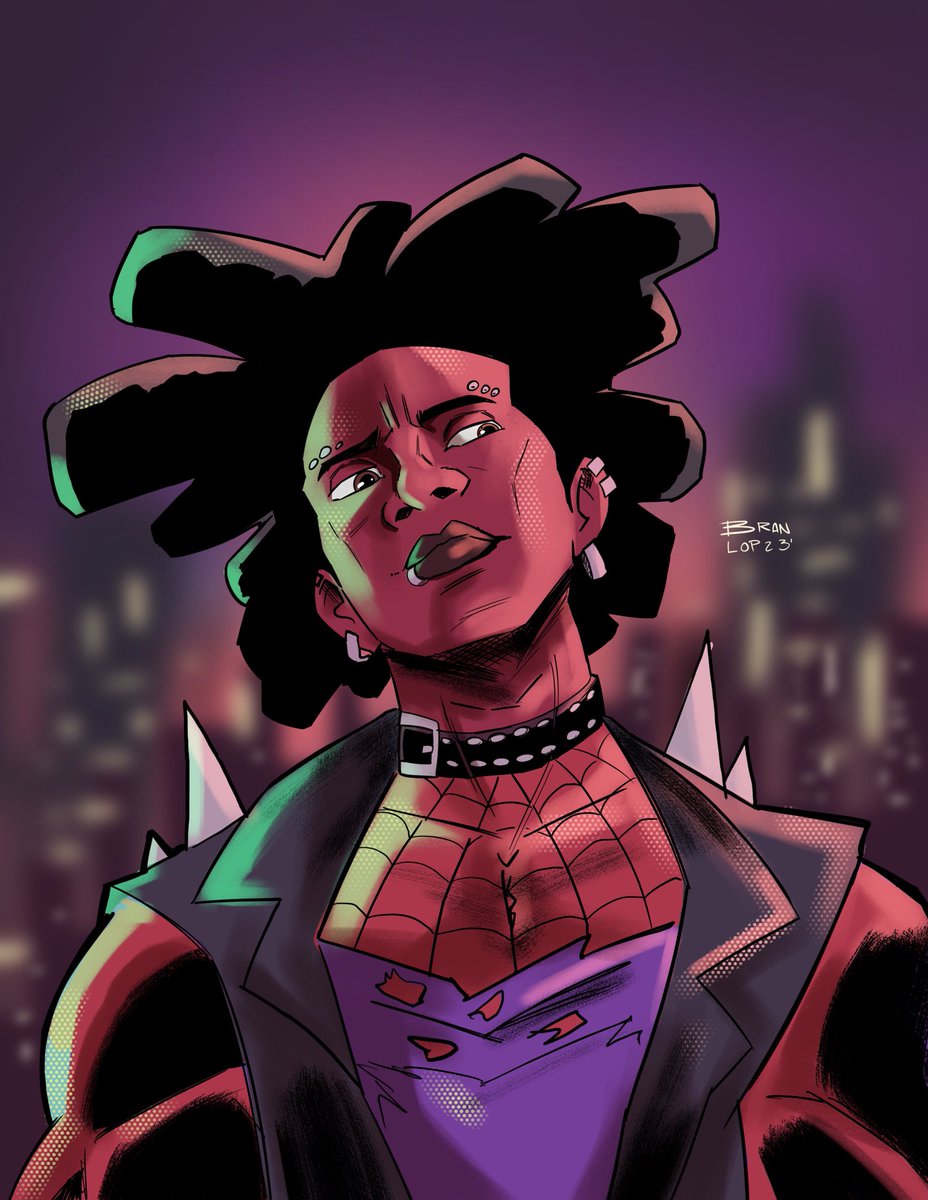 brannlop's tweet photo. The best character in the spiderverse! Hobie 🕷️🕸️ #spiderman #SpiderManAcrossTheSpiderVerse #HobieBrown #Spiderpunk #comicbookartistaviable #comicartist https://t.co/KCuyAnGfuA