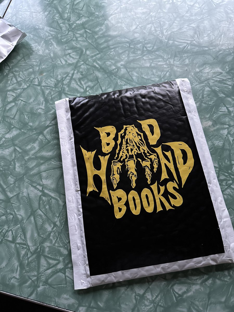 adamgallardo's tweet photo. Got my signed copy of Laird Barron’s latest from @Bad_Hand_Books. Even the packaging is well designed. Can’t wait to read it. 
#BookTwitter #LairdBarron https://t.co/9CduT2zgCq