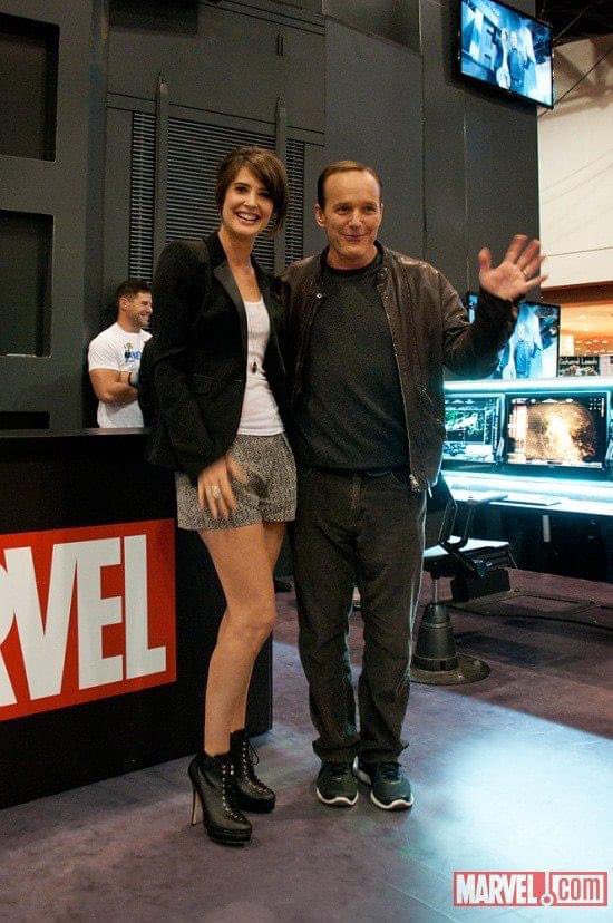 #ClarkGregg and #CobieSmulders
.
#AgentsofSHIELD #Marvel #mariahill #philcoulson #agenthill #agentcoulson
