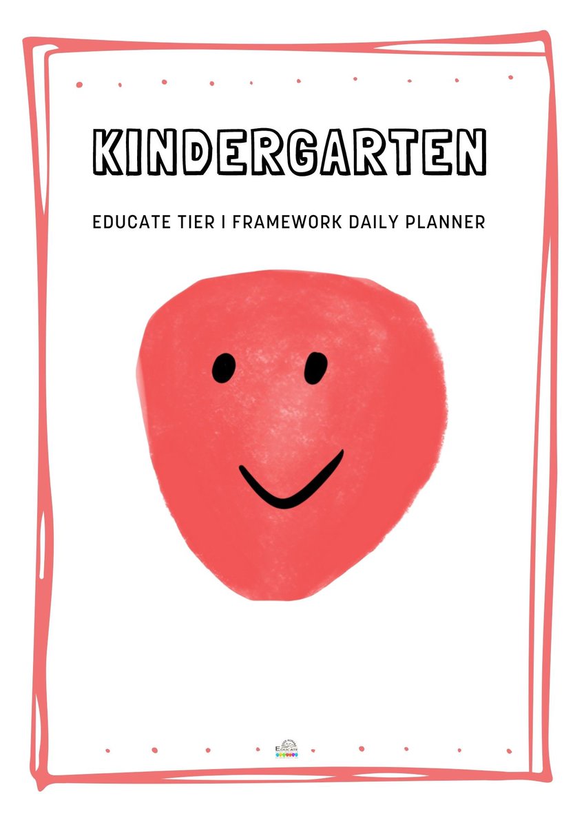 Educate Academy friends. Check out the NEW Kindergartner daily planner in our classroom. Want to join? Visit educatewithstaci.com.  We frame the Tier 1 block for success. #SoR #Literacy4All