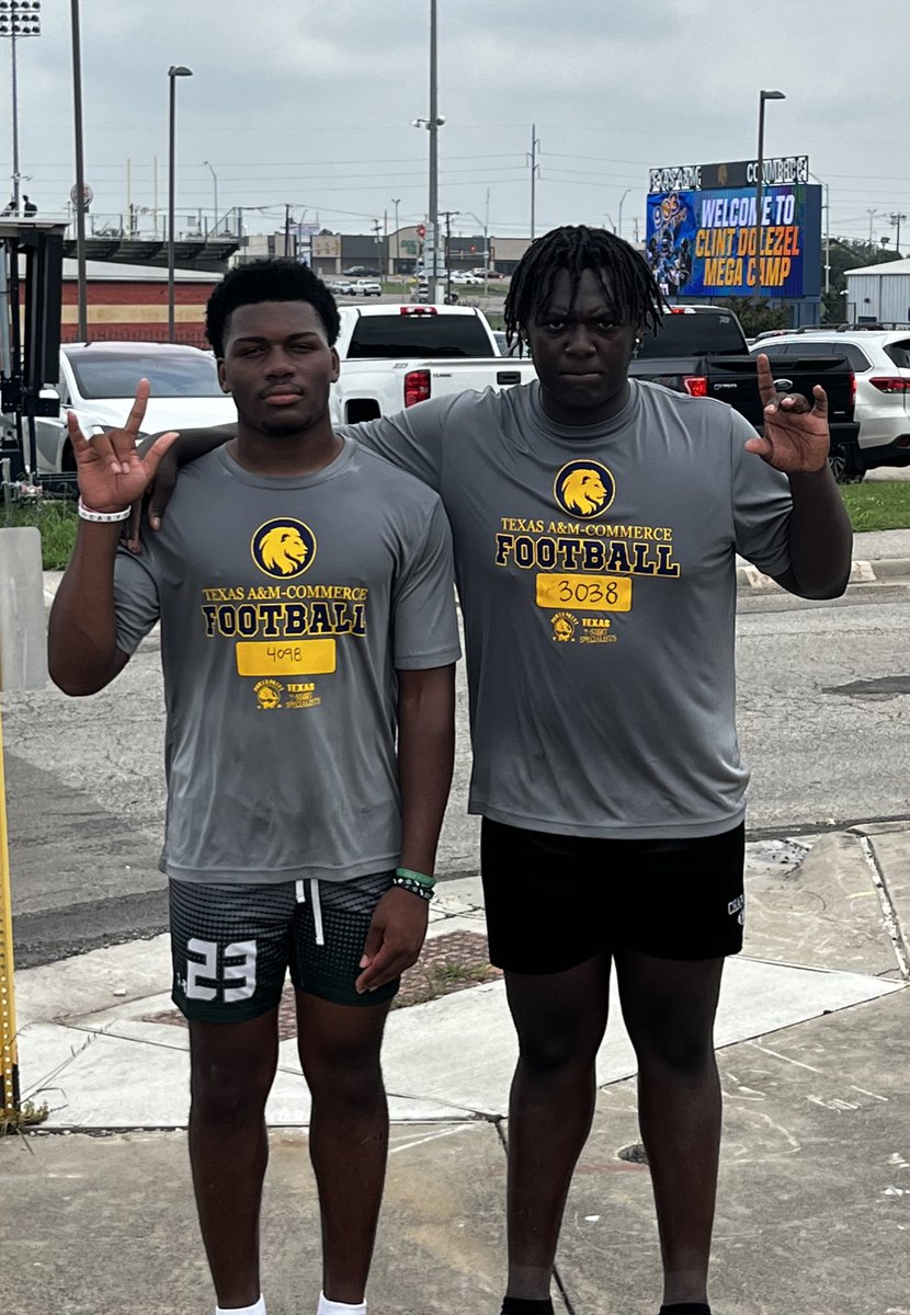 Appreciate <a href="/Lions_FB/">East Texas A&M Football</a> for having a camp today we came out an put in work. Thank you <a href="/coachahaire/">Alan Haire</a> for bringing use an supporting our dreams.
<a href="/JamelCustis/">Jamel ‘JAM’ Custis</a>
