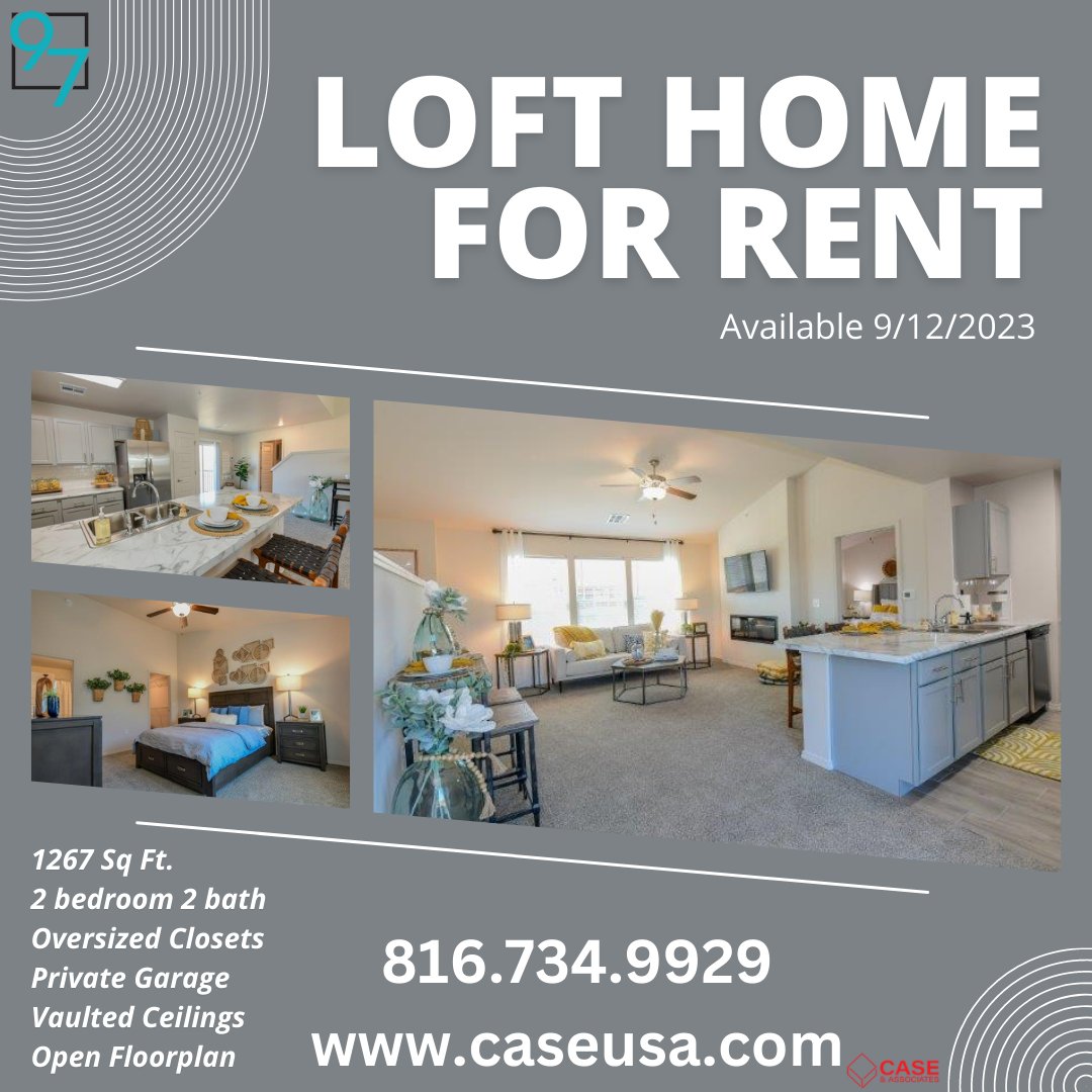 97NorthOakApar1's tweet image. 😀Our very sought after, 2 bedroom 2 bath loft home, is coming available September 12th!! 😀

Jump online NOW at caseusa.com to reserve this spacious loft home before it's gone!

#lofthome #forrent #nowleasing #caseandassociates #loftforrent #kcnorthland...