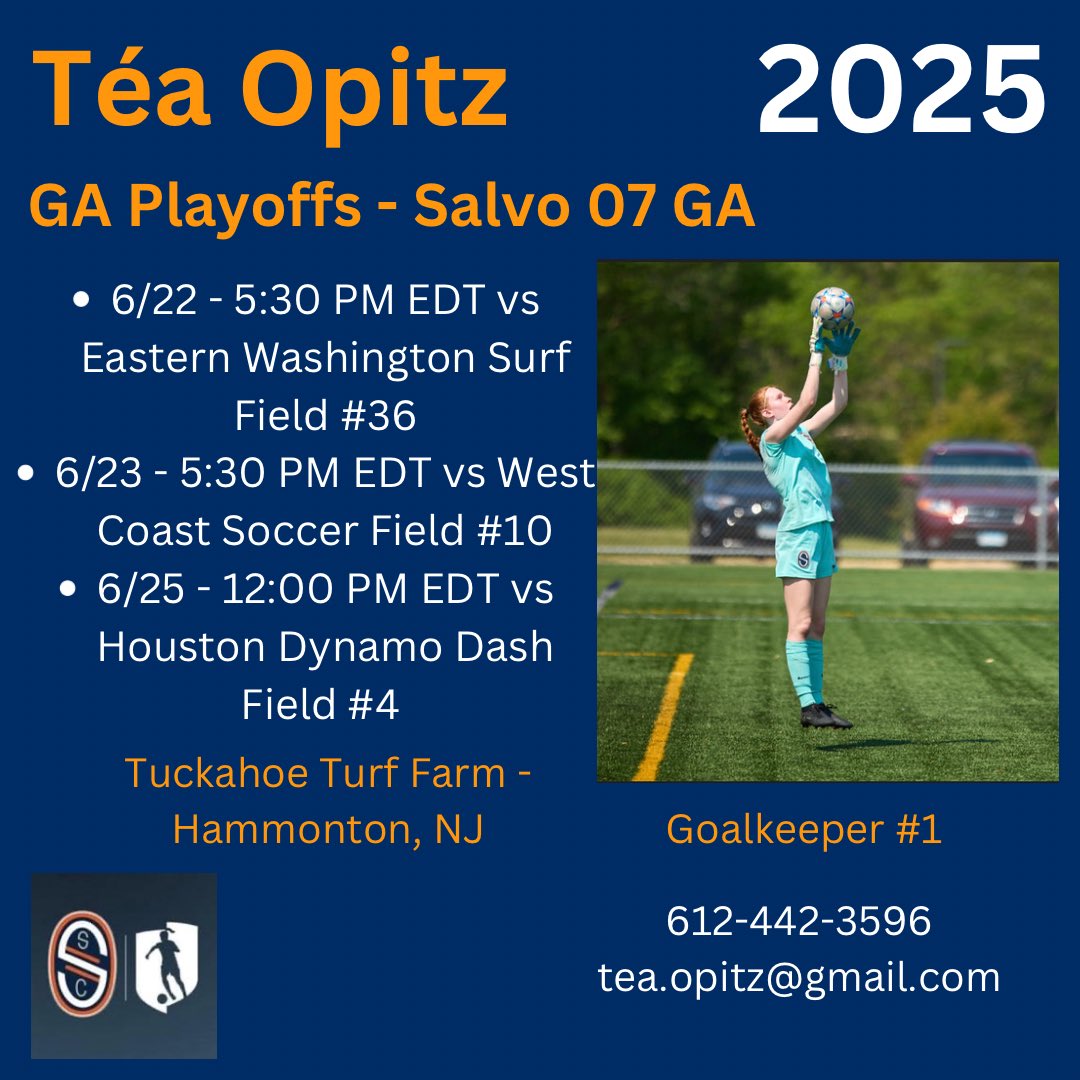 teaopitz's tweet photo. GA playoffs next week!! @SalvoSCGA @GAcademyLeague @TopDrawerSoccer @PrepSoccer @ImYouthSoccer @ImCollegeSoccer https://t.co/Rg18kvSpU4