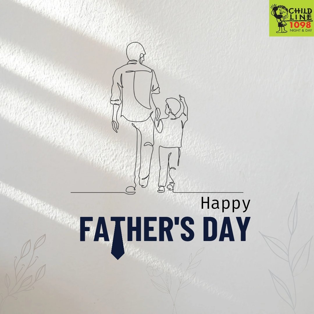 CHILDLINE 1098 wishes Happy Father's Day to all the incredible dads out there! You are the unsung heroes, the role models, and the source of endless love. Thank you for being an amazing Father! #fathersday2023 #fathersday #happyfathersday #fathersdayweekend #fatherhood