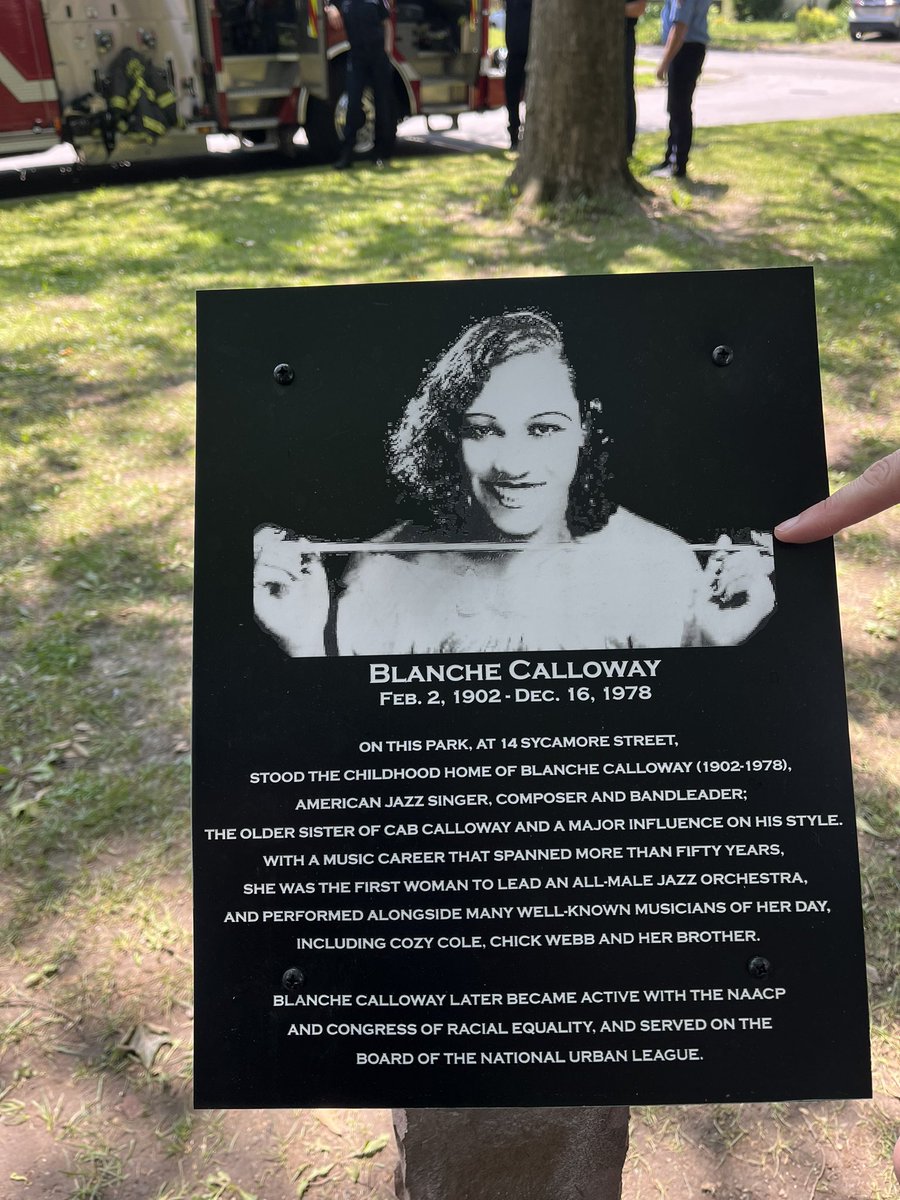 Blanche Calloway in Swillburg - is this the first solo sculpture of a woman in Rochester?