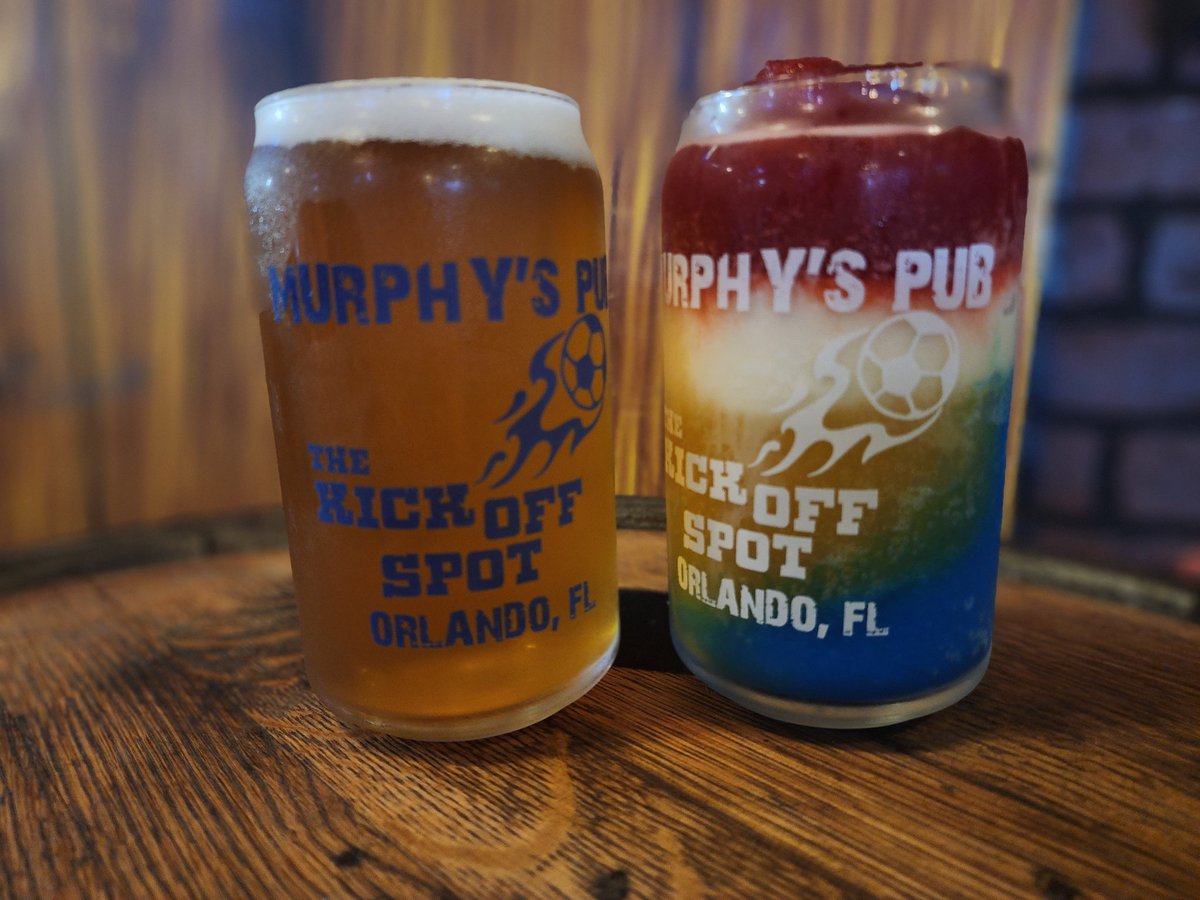 New Beer Can Murphy's Logo Glassware