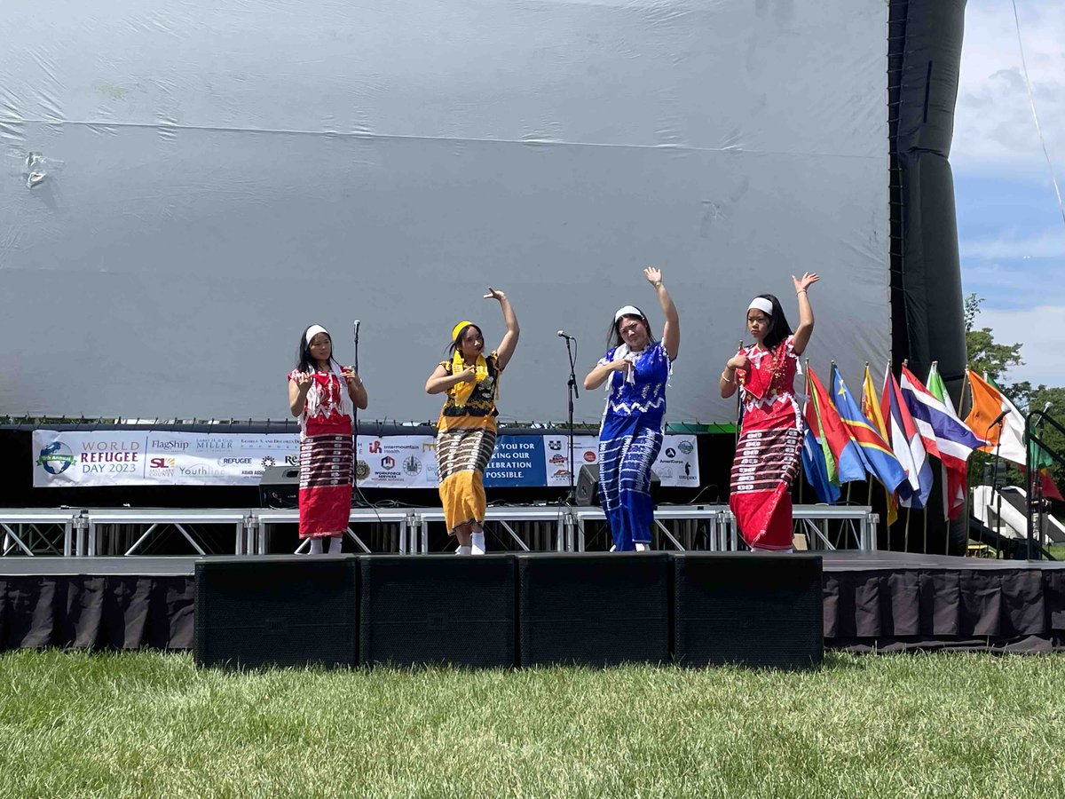 UTRefugeeServe's tweet photo. Check out these great performances! Come see the refugee performances today until 4 p.m. #WorldRefugeeDay #Utah #Refugees https://t.co/IIxO5i9AFZ