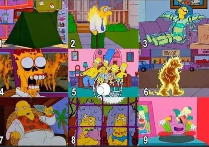 ¿En la escala Simpson cómo van con el calor?