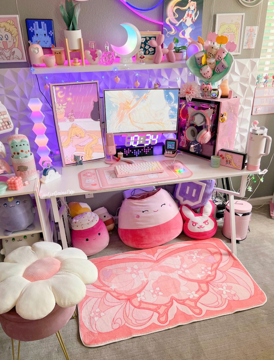 Another kawaii rug for the game room 🥰🦋💕