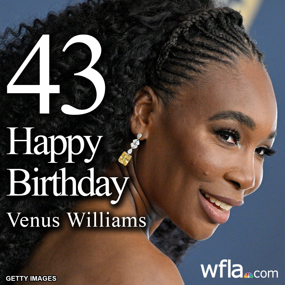 HAPPY BIRTHDAY, VENUS WILLIAMS! The pro tennis player is turning 43 today!   