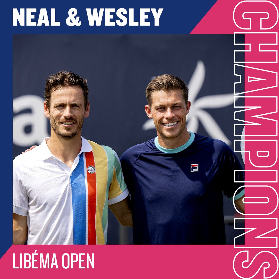 the_LTA's tweet photo. 🏆 @nealskupski &amp; Wesley Koolhof are the @LibemaOpen champions 🏆

The duo beat Escobar &amp; Nedovyesov in 's-Hertogenbosch for their 8th @atptour title together &amp; the first of the season

#BackTheBrits 🇬🇧 https://t.co/o6da2PZ28v