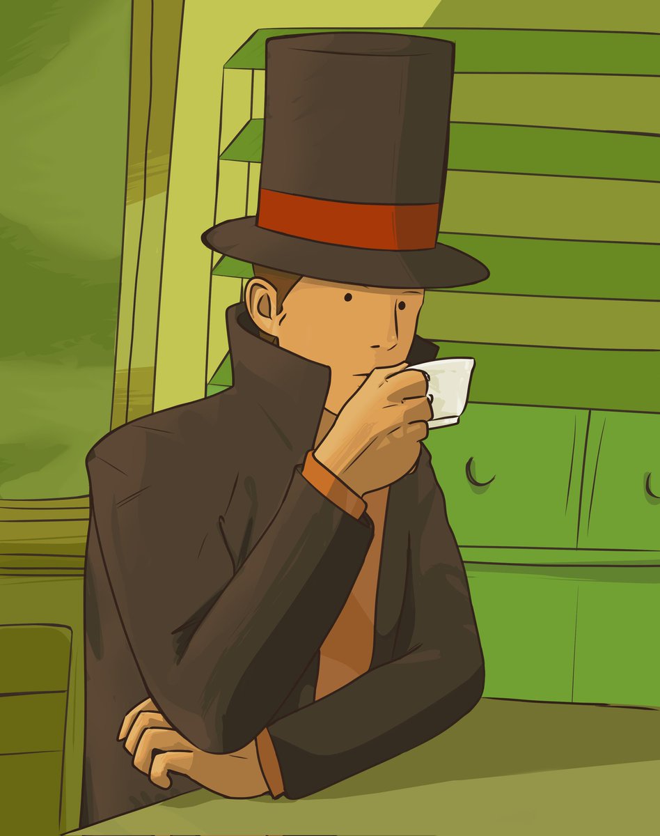 hehehe hello i drew  a  layton :-)
#professorlayton