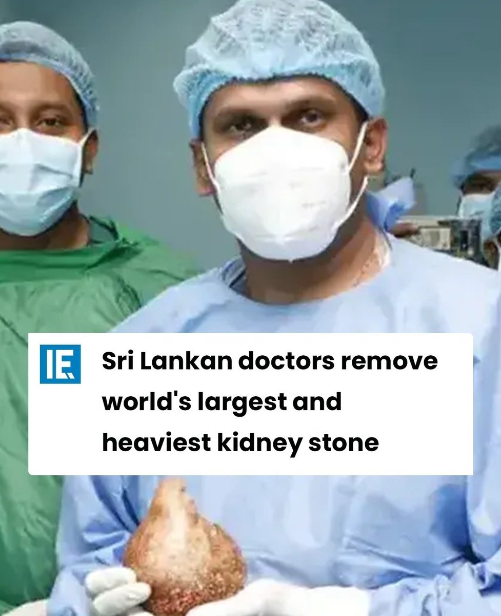 Sri Lanka'lı doktorlar dünyanın en büyük böbrek taşını çıkartmışlar. 13.37 cm genişliğinde ve 801 gram ağırlığında.
Anlaşılan o ki; Allah'ın çok enteresan imtihan yöntemleri var!..