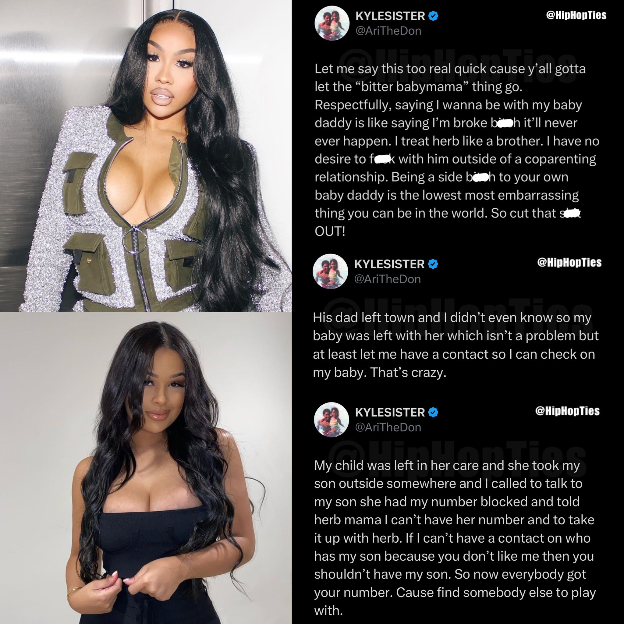 Hip Hop Ties on Twitter: "Ari Fletcher says she leaked G Herbo’s