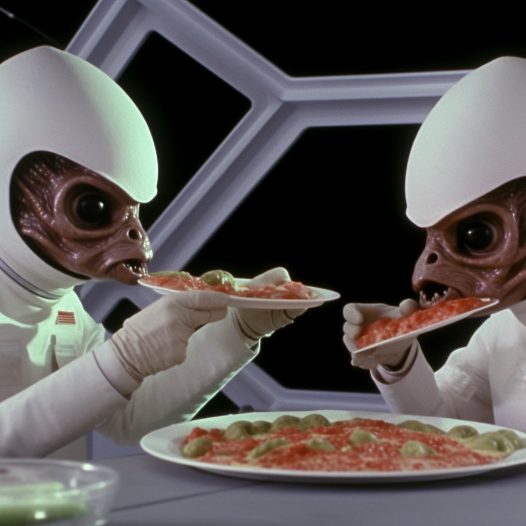 21Passs's tweet photo. What about pizzas 🍕? What do you think? #AIcommunity #AIart #NASA #Cosmos 
@DavidSHolz @elonmusk @MidJourneyDAO @midjourney https://t.co/RiDvPTiFG2