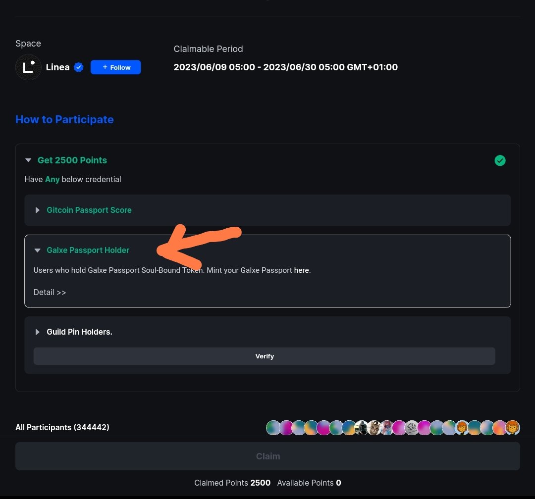 FOR THOSE STRUGGLING TO GET GALXE PASSPORT FOR THEIR #linea 
VERIFICATION
📍
📍
.....THIS IS AN EASY TRICK ON HOW TO GET YOUR GALXE PASSPORT VERIFIED WITHIN FEW DAYS.....
👇🧵🧶
#linea #GalxeID #Airdrop