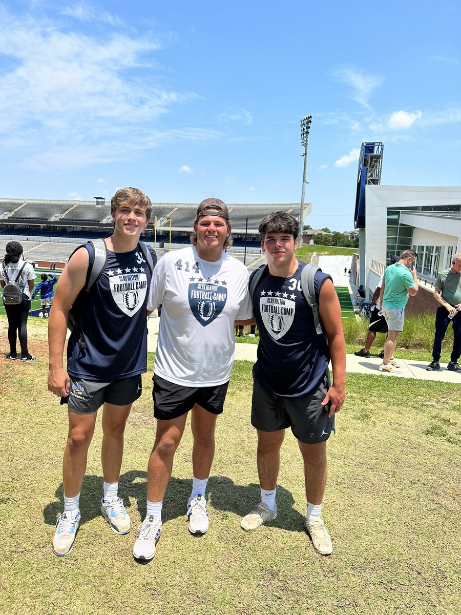 Had a great time up in Statesboro at the @GSAthletics_FB  football camp. Thank you for the opportunity to compete. @GSCoachHelton @RecruitGeorgia @CoachEly64