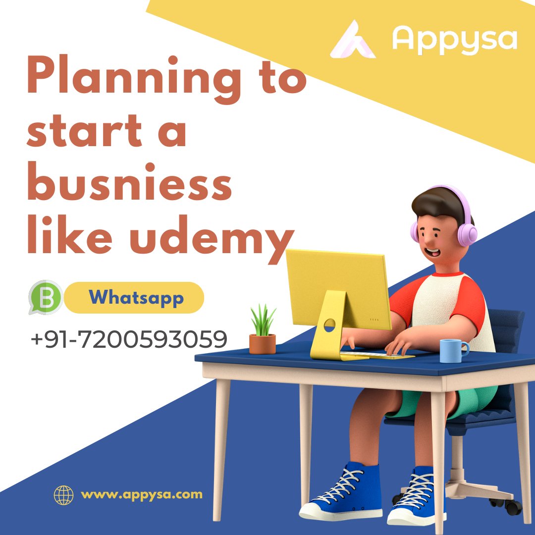 appysaa's tweet image. 👉 appysa.com/udemy-clone
Take charge of your future and join the booming industry of online education. Start your journey today!
 #OnlineEducation #CourseMarketplace #OnlineCourses #LearningManagementSystem #Startups #Startupideas #Entrepreneurs #ElearningBusiness #Education