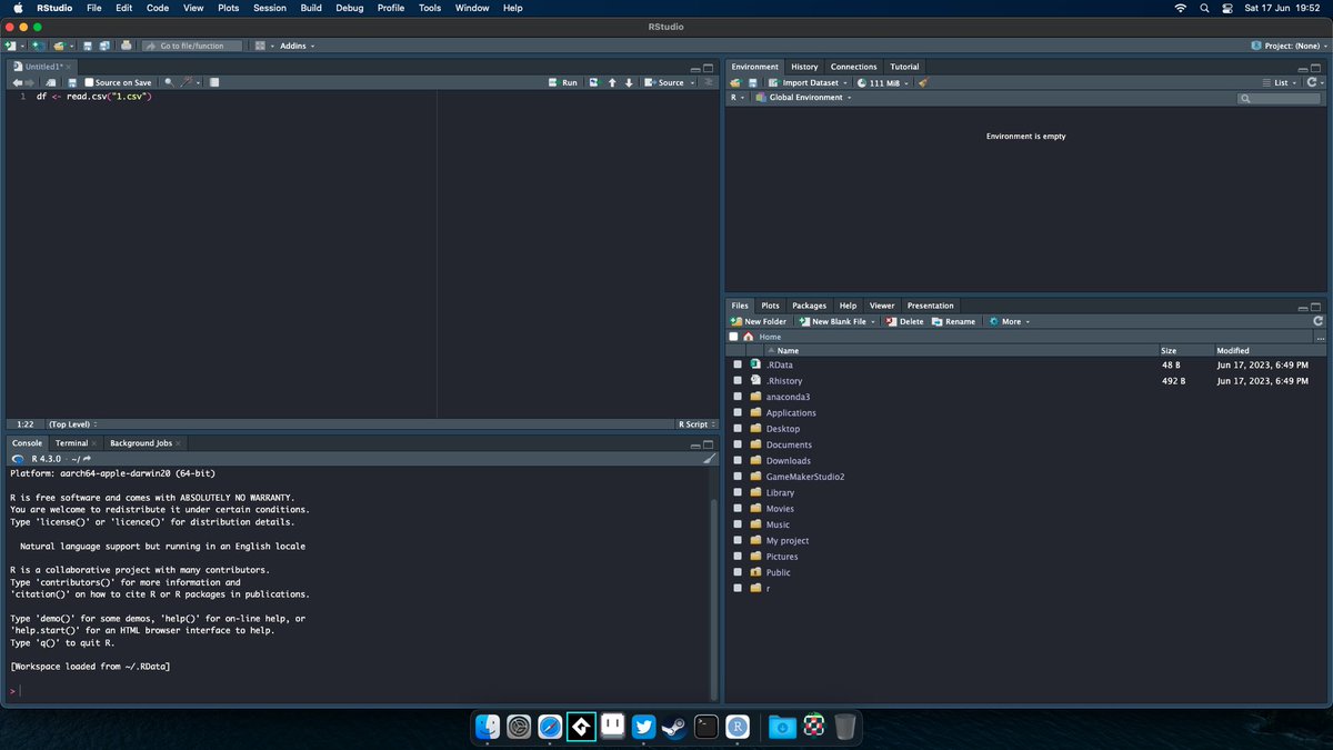 BetaRaddish's tweet image. Benne given the choice between #Python and #RLang for a project at work. I want R, though python could be easier from a IT setup. #RLanguage #R