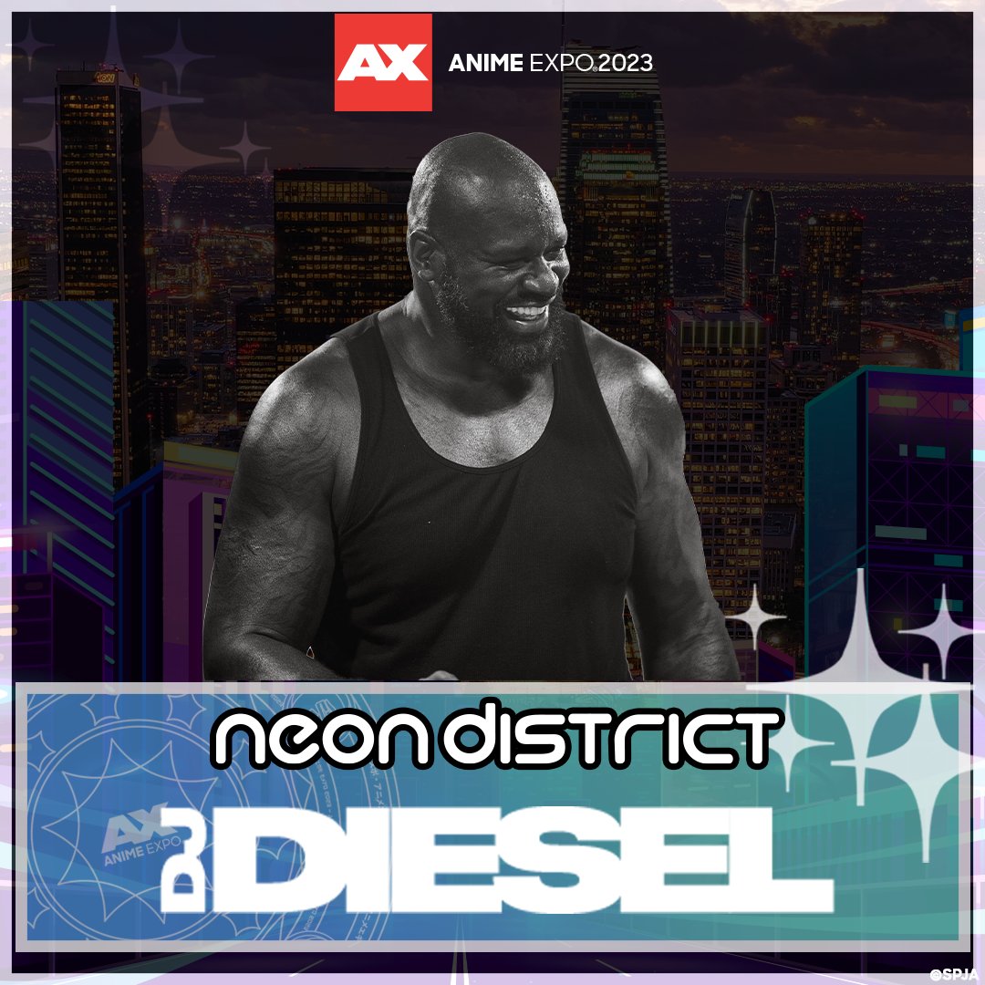 AnimeExpo's tweet photo. 🌃 An electrifying night of dancing at the #AX2023 Neon District is waiting for you! We are ✨ HYPED ✨ to announce @djdiesel is joining the legendary @takudj at the Neon District! This is a night you won't want to miss, and tickets are selling quick! https://t.co/UPdQlp0D7X
