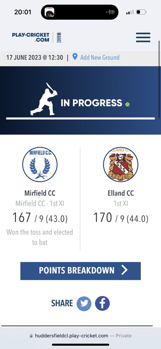 Elland Cricket Club tweet media
