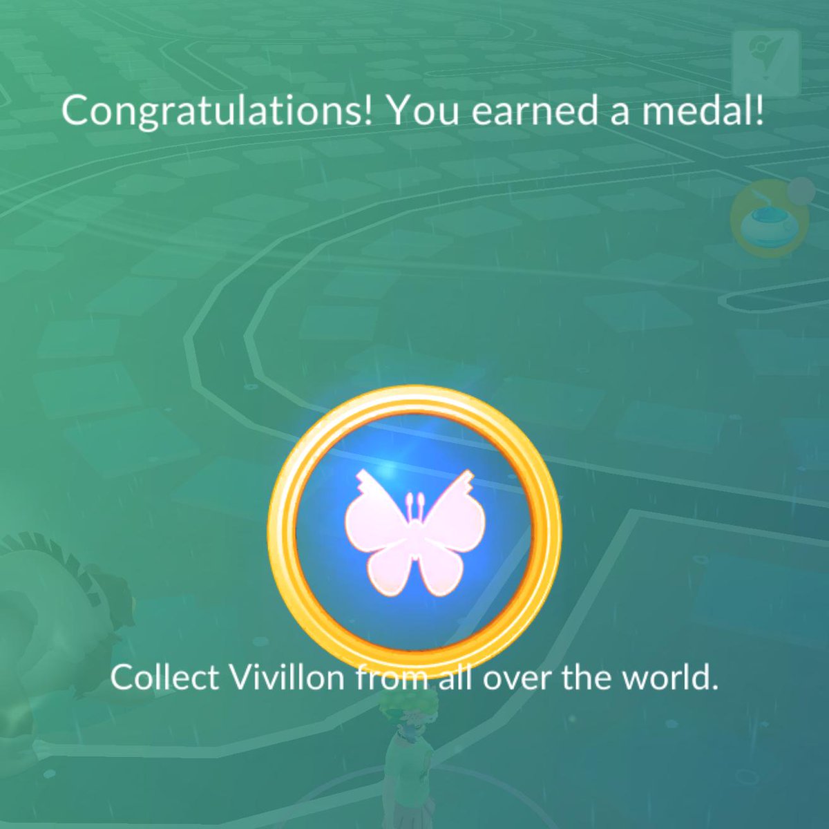 IsMeToo's tweet image. Color me surprised! Did not see this coming. Wow! #PokemonGO #Vivillion #Pokemon pokemongolive.com/refer?code=HPY…