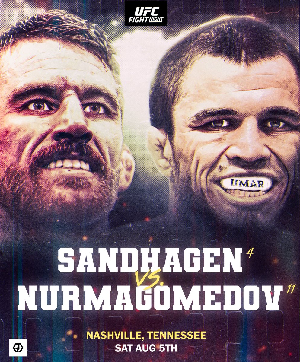 graphicsbydub's tweet photo. UFC Fight Night Cory Sandhagen Vs Umar Nurmagomedov
Nashville TN๐August 5th
-
Let Me Know Youโre Predictions on This Fight!?
Swipe for Full Graphic โก๏ธ
#corysandhagen #sandhagen #nurmagomedov #l #thesandman #youngeagle #mma #ufc #ufcfight #ufcposter #ufcart #ufcgraphic https://t.co/1xBdn76XBn