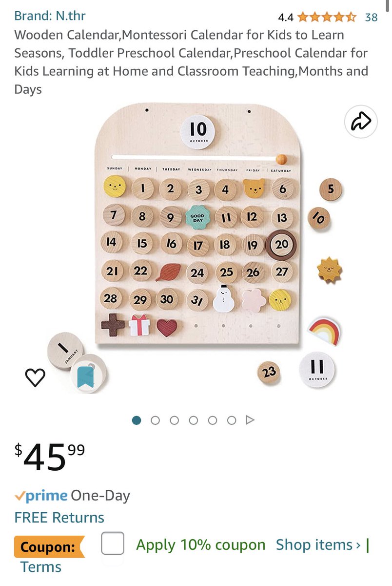 <a href="/bagm1012/">Bga</a> My random item is this calendar I’d absolutely love to get for my classroom! It’s a minimalist design but still shows the basics of a calendar you want kids to see &amp; know 🤍🗓️ #clearthelists #postforpencils

amazon.com/hz/wishlist/ls…