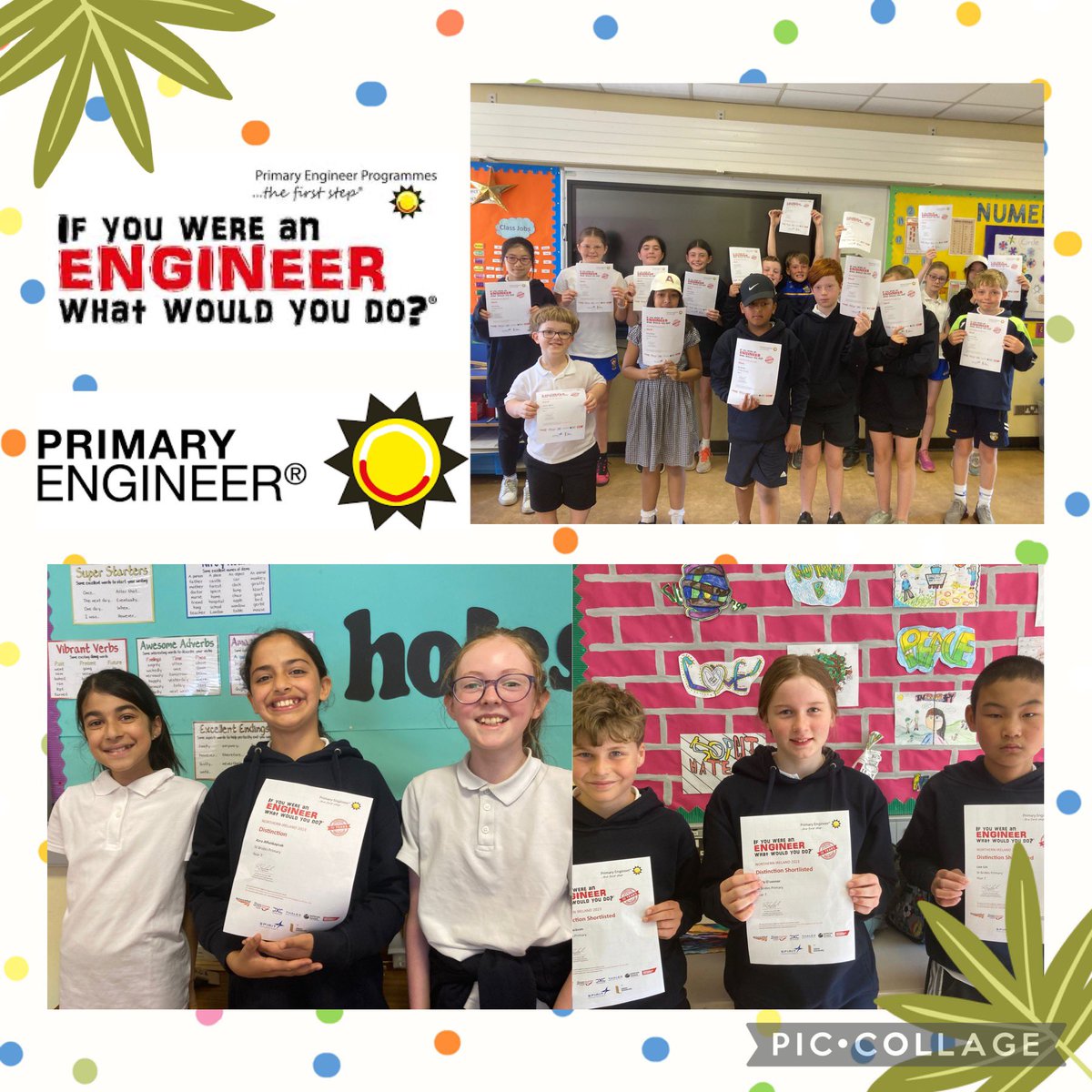 StBridesPS1's tweet photo. Congratulations to all the girls &amp; boys who achieved pass, merit &amp; distinction grades for their primary engineering design ideas. A special congratulations to Emily, Leo, Patrick and Caine shortlisted for prizes. Their work is on display @UlsterUni #primaryengineers https://t.co/e6Gq3zskkD