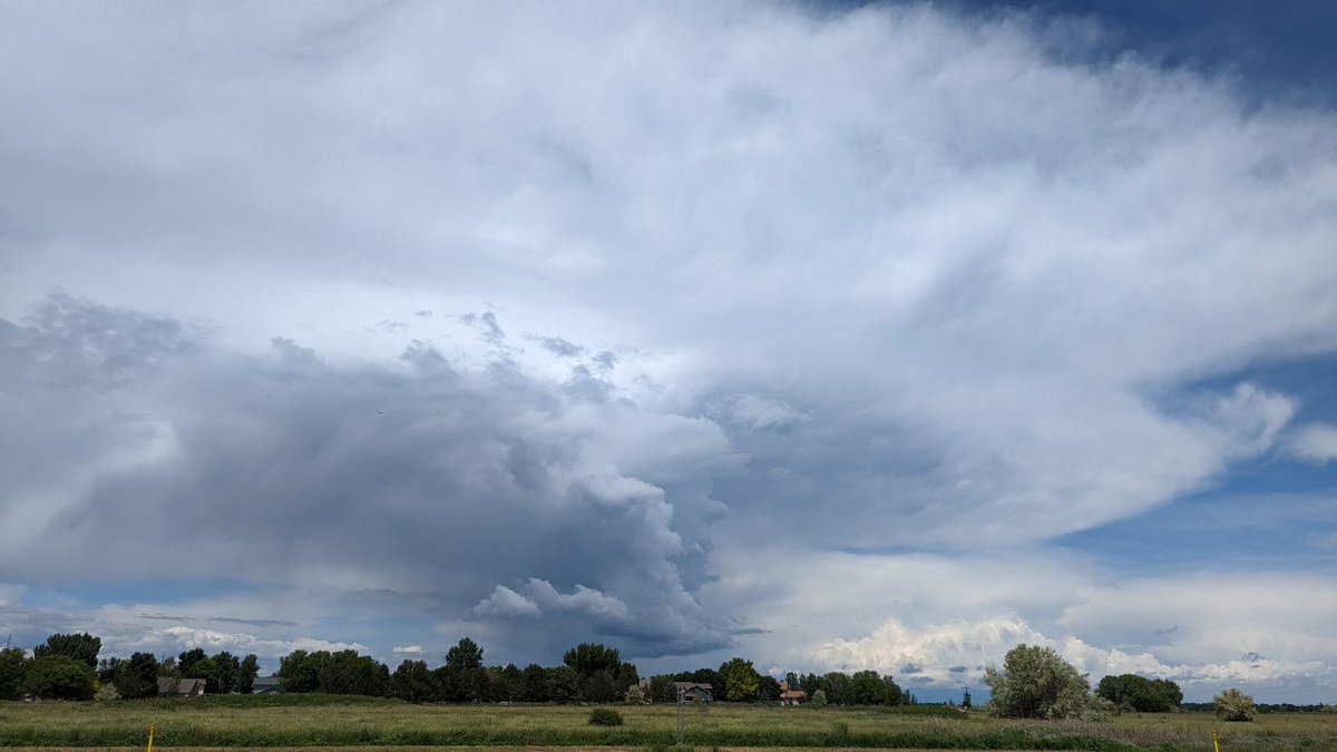 Nice base and convection going on over Fort Collins as seen from Loveland right now... #cowx