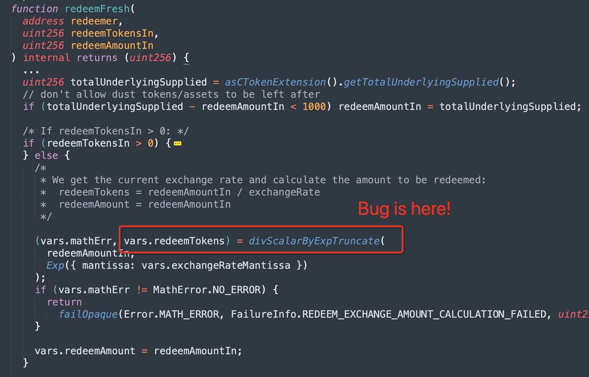 peckshield's tweet image. The loss of today's @MidasCapitalxyz hack is &amp;gt;$600K.

The root cause is due to the rounding issue in its lending protocol (forked from the popular @compoundfinance v2 code base ). The same issue has been exploited earlier in @HundredFinance :
