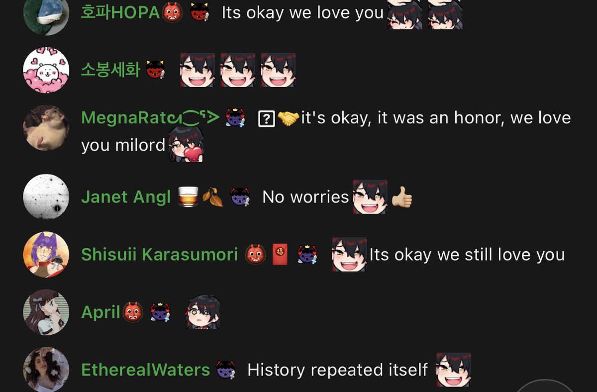 👹: “My chat is hugging and hand holding rn waiting for the end”
👹: “Kindred, I’m sorry I failed you once again”
⚡️🐑: “My chat is supporting the uprising”
#VoxPopuLIVE #FulgurOvidHere #Dropstonight #TatsuTalk