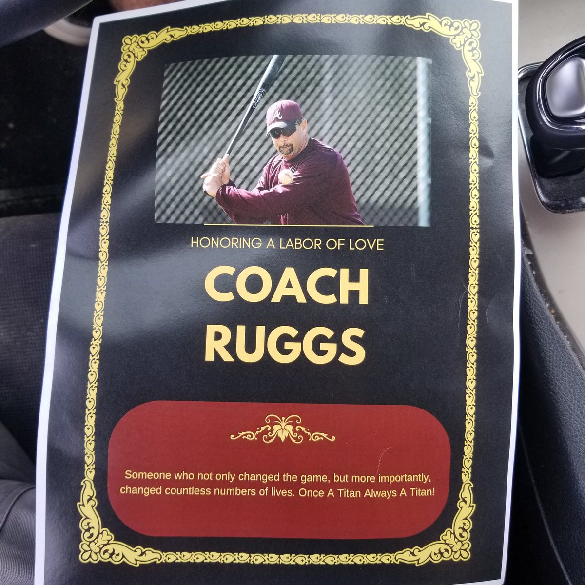 TitanBaseball's tweet photo. @GreeceArcadia @t_lipani @baseballsectv beautiful day for a beautiful celebration of a Coach who gave his ALL to Arcadia baseball for over 27 years. https://t.co/7wu9ei5Boa